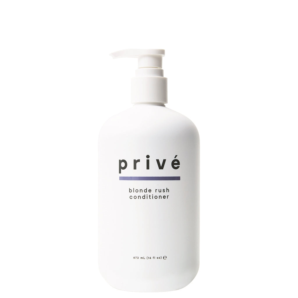 privé blonde rush conditioner 16 oz white pump bottle