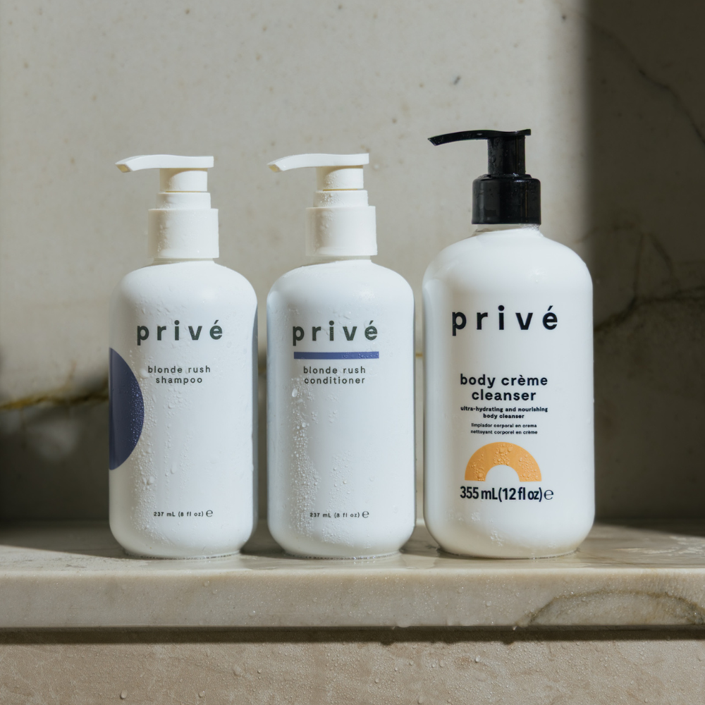 privé pro blonde rush conditioner - shampoo & conditioner + cleanser