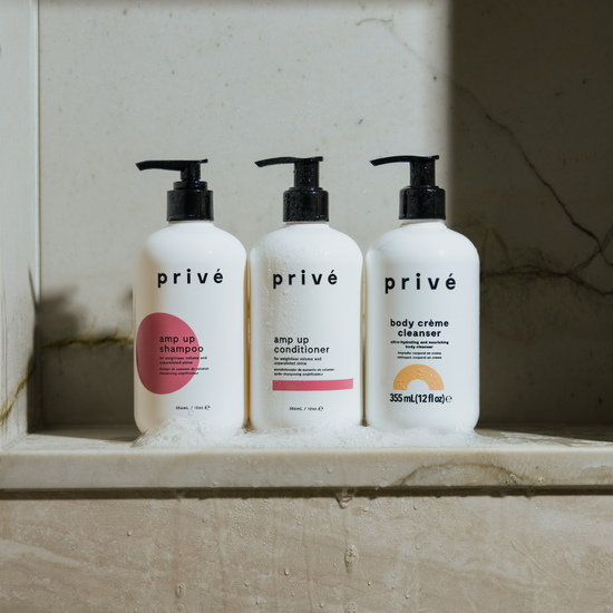 privé pro amp up shampoo - shampoo & conditioner + cleanser