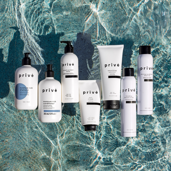 privé pro shining weightless amplifier - group shot poolside
