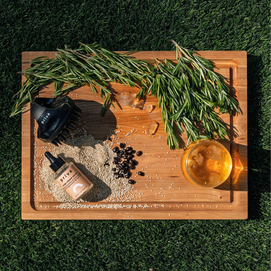 privé pro scalp reboot serum - product on wood