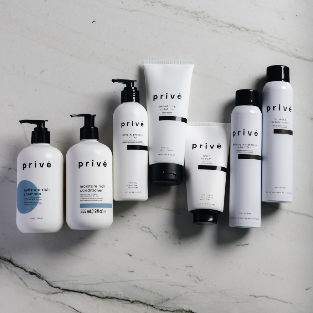 privé pro finishing texture spray - group shot