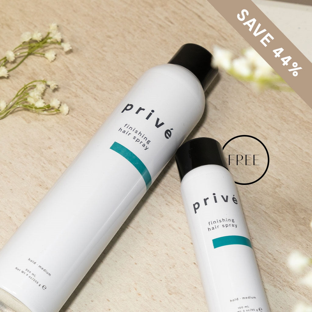 privé finishing hair spray duo 2 pc.